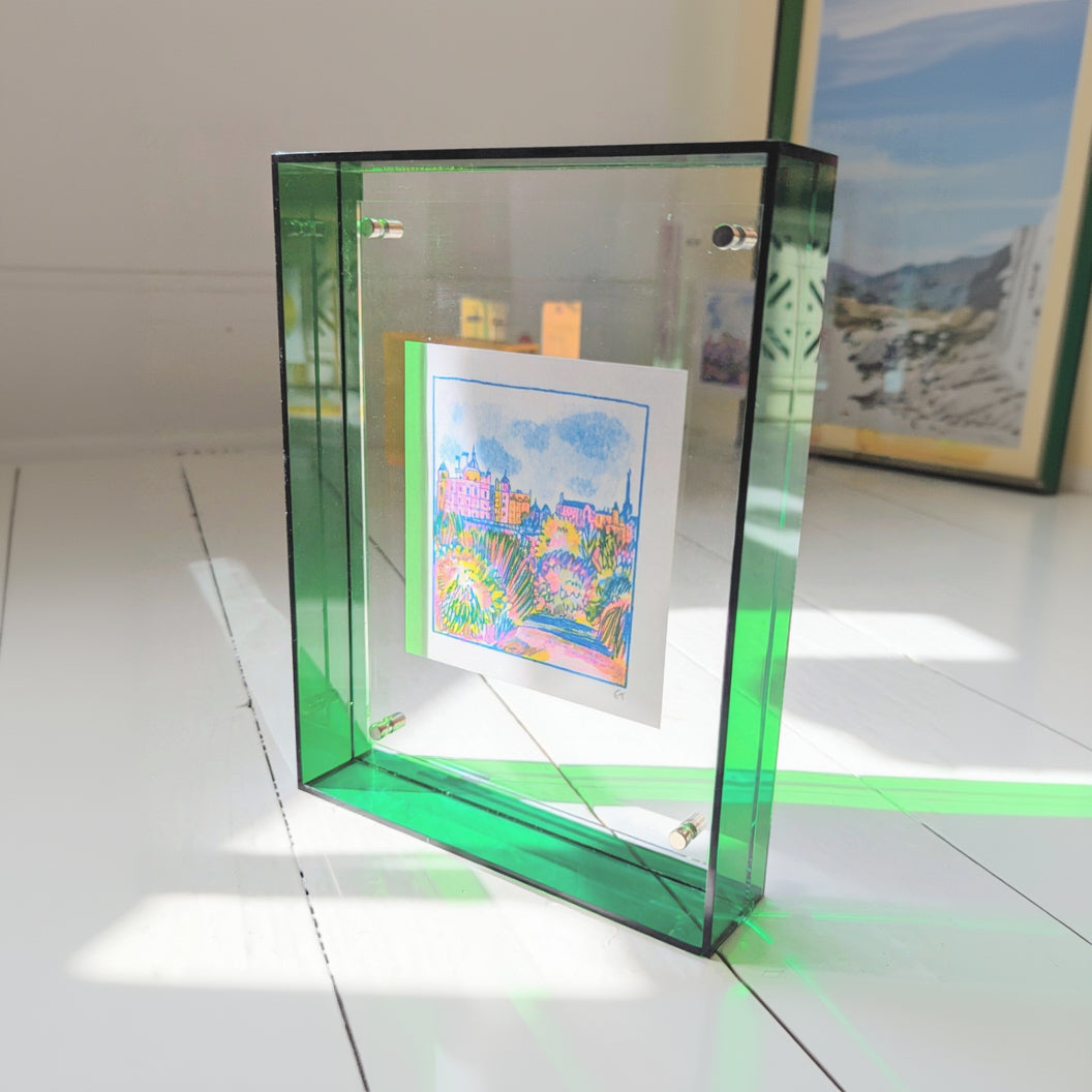 Small Green Acrylic Frame