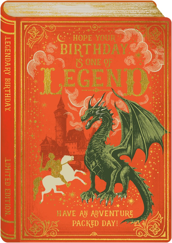 Legend Book Birthday Card