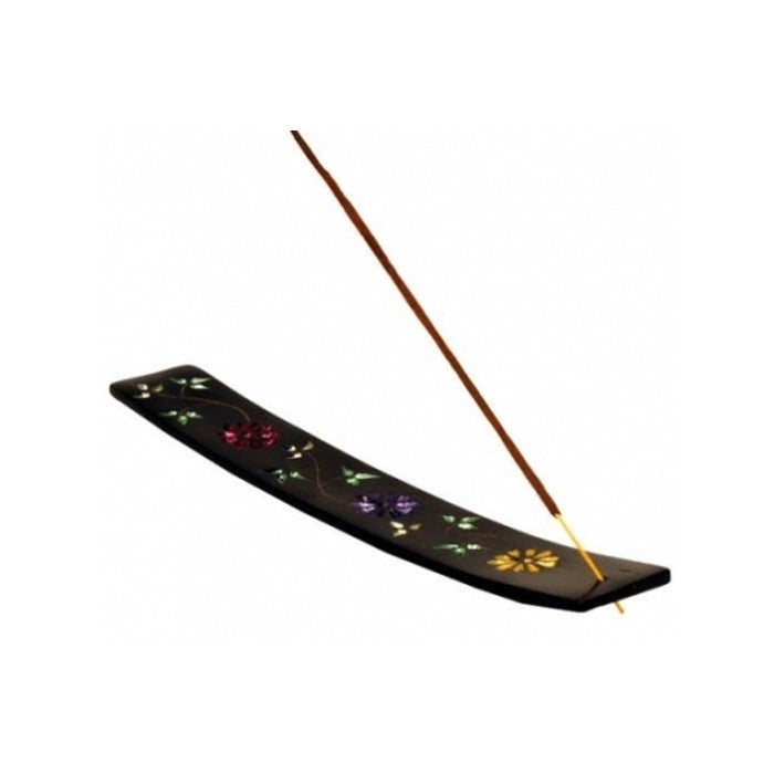Soapstone Incense Ski with Flowers
