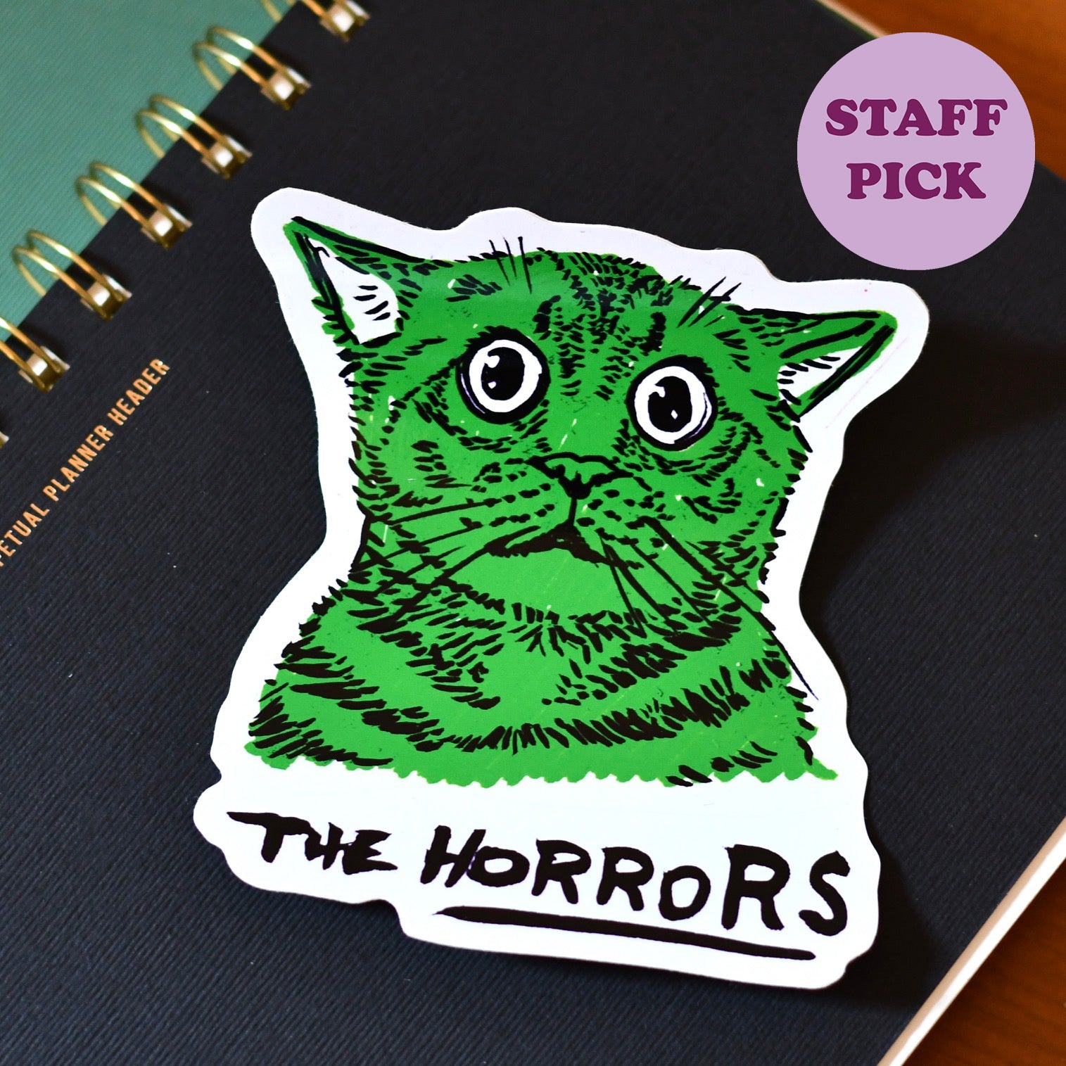 The Horrors Cat Sticker