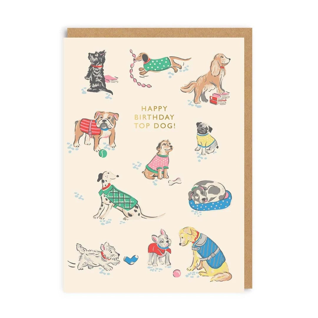 Top Dog Congratulations Card