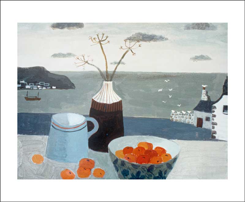 Tangerine Window Blank Card