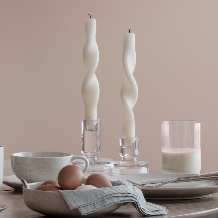 Petra Clear Glass Candle Holder