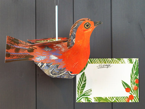 Flying Robin 3D Card
