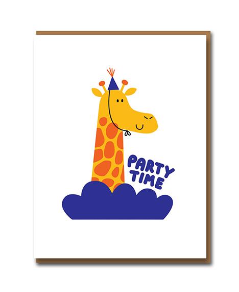 Giraffe Birthday Card