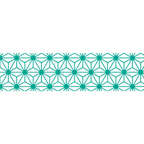 Asanoha Hisui Patterned Washi