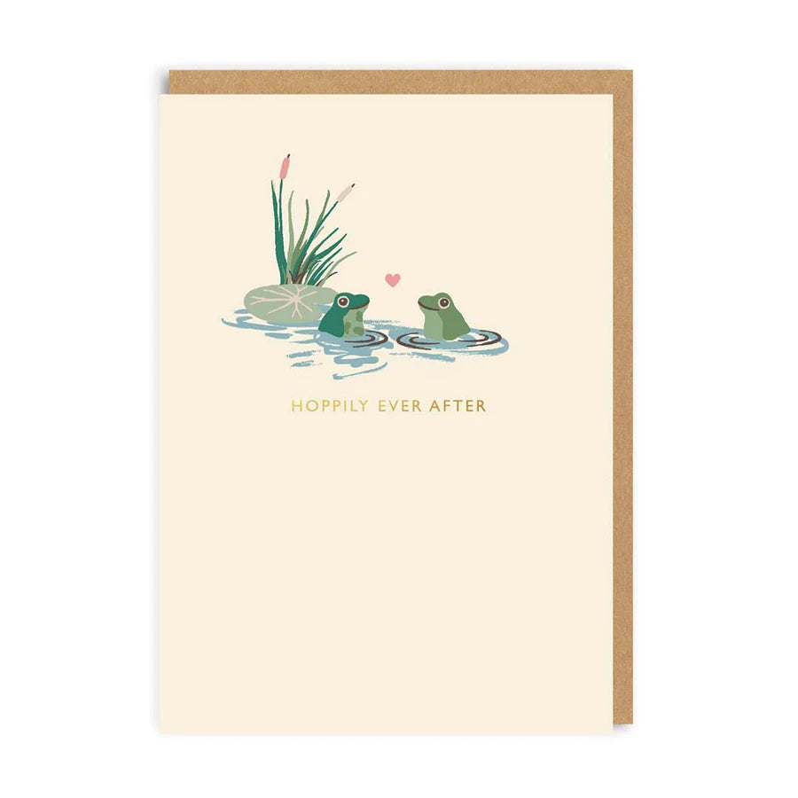 Hoppily Ever After Wedding Card