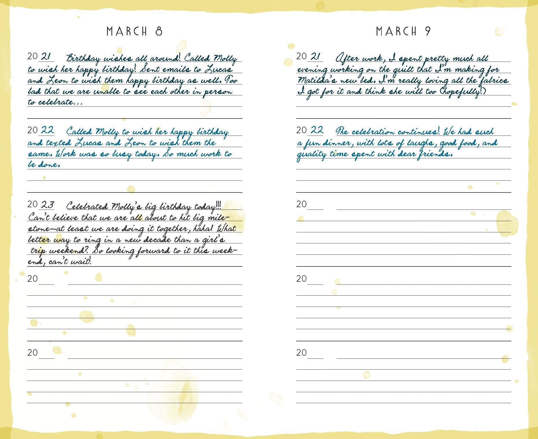 Rainbow One Line A Day Journal