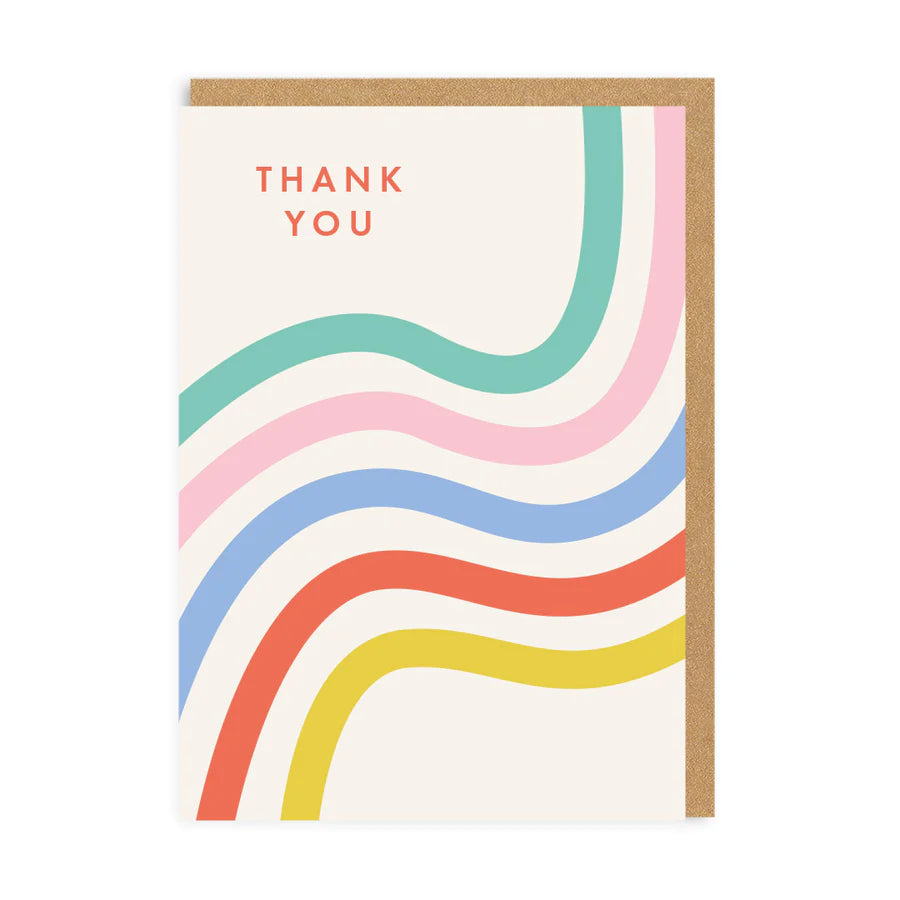 Rainbow Thank You Card
